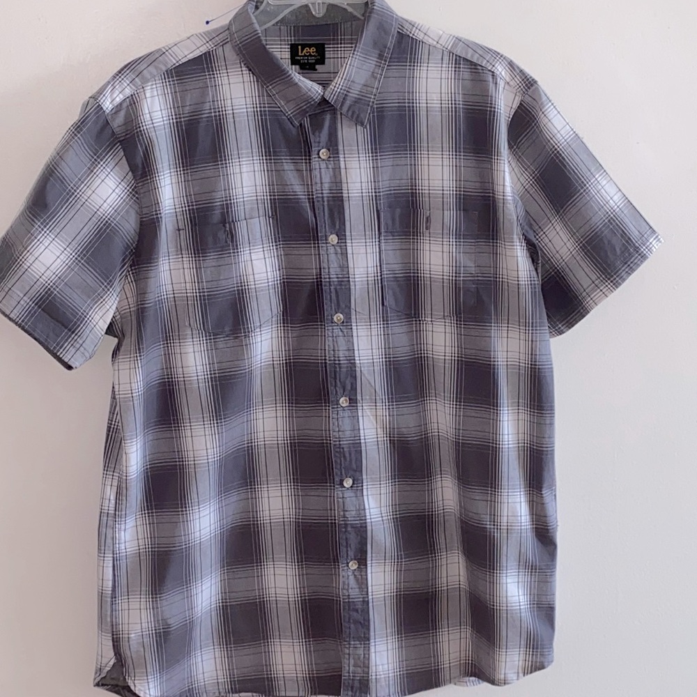 Lee Man Casual Short Sleeve Shirt Size XL